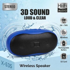 X-535 3D HiFi Portable Bluetooth Speaker
