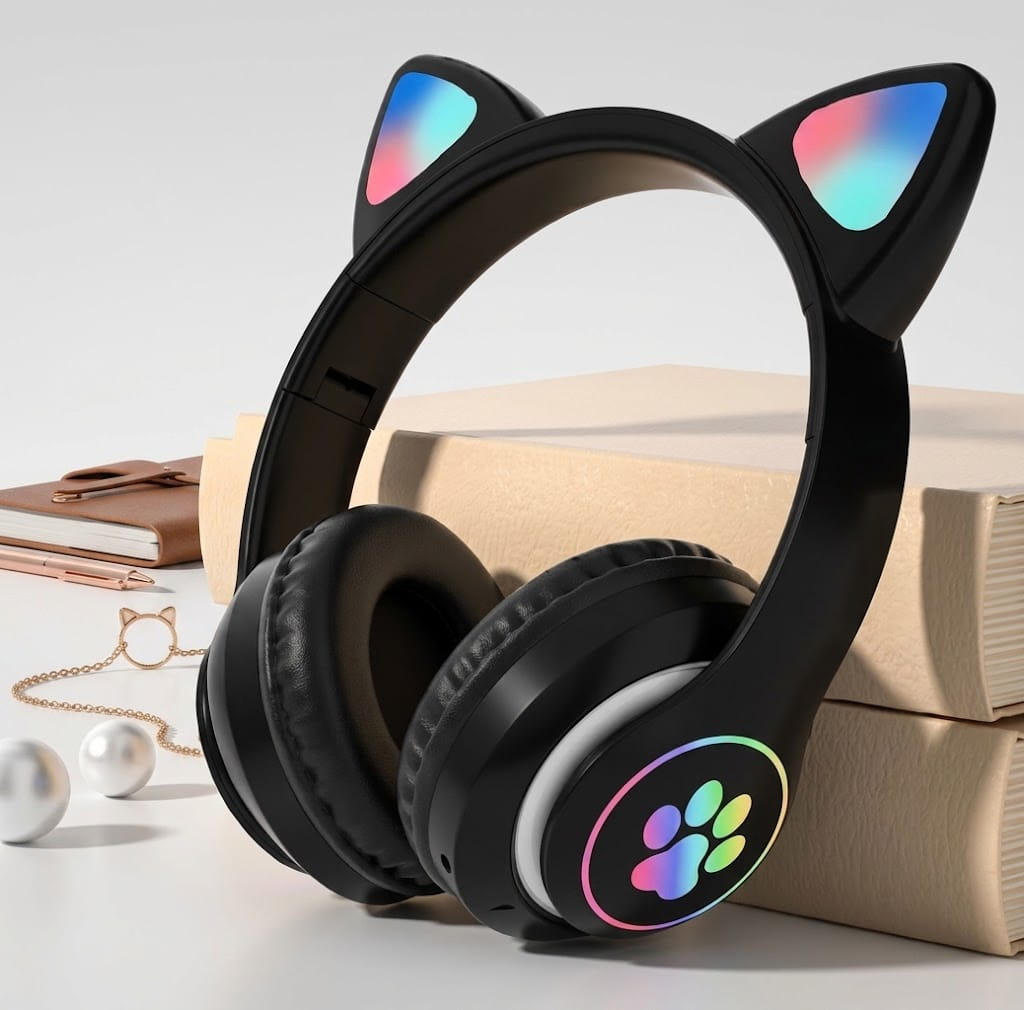 STN-28 RGB Cat Ear Bluetooth 5.0 Wireless Headphone - Image 4