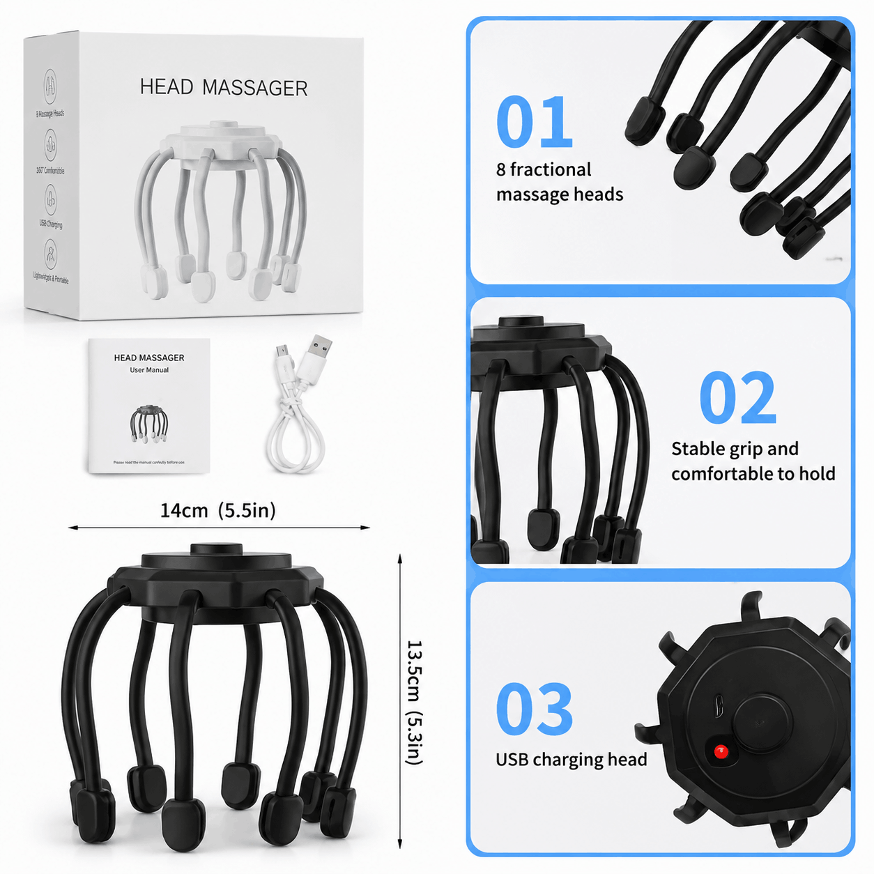 Electric Octopus Head & Scalp Massager - Image 5