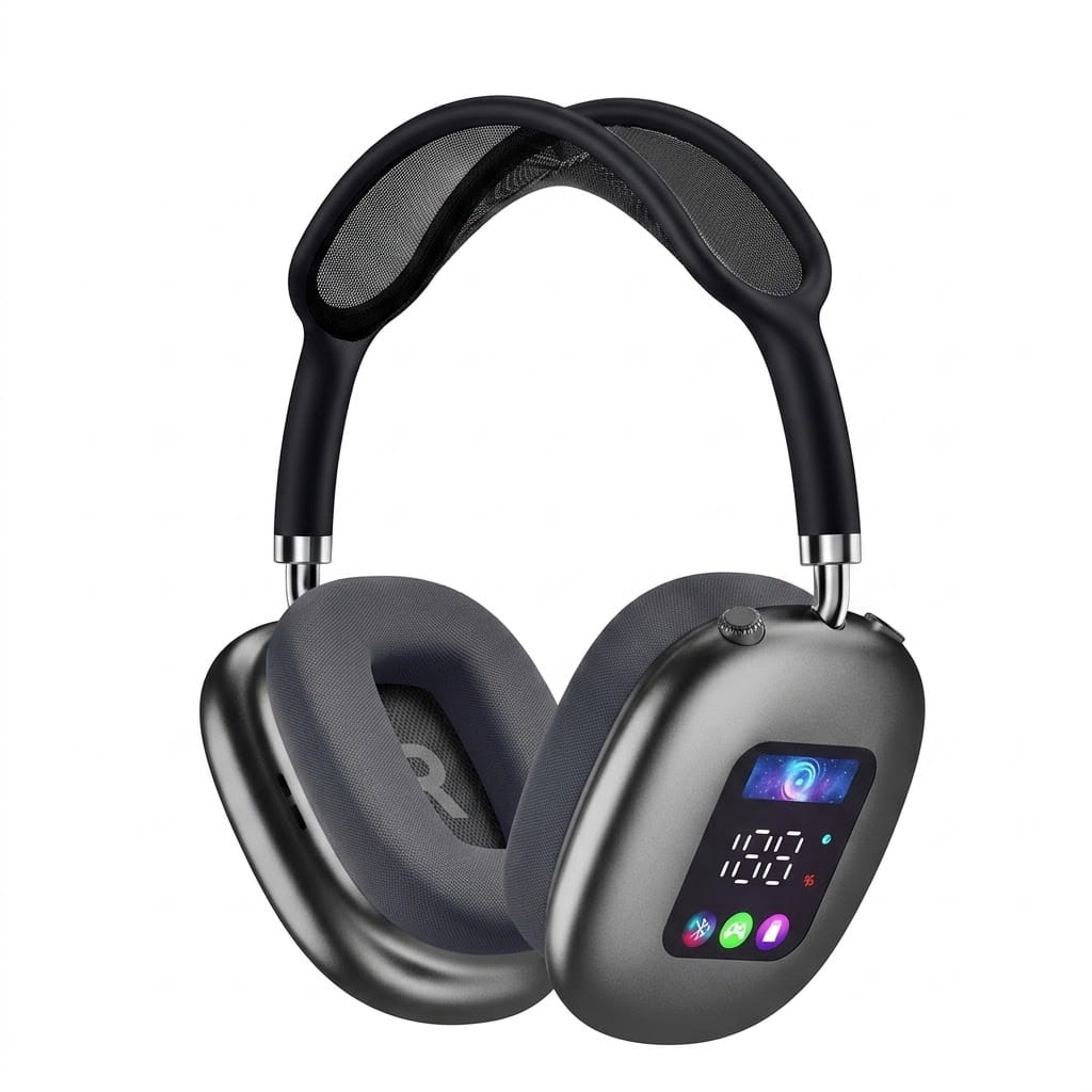 AKZ Max700 Premium Wireless Bluetooth Headphone β Hi-Fi Bass & Digital Display - Image 2