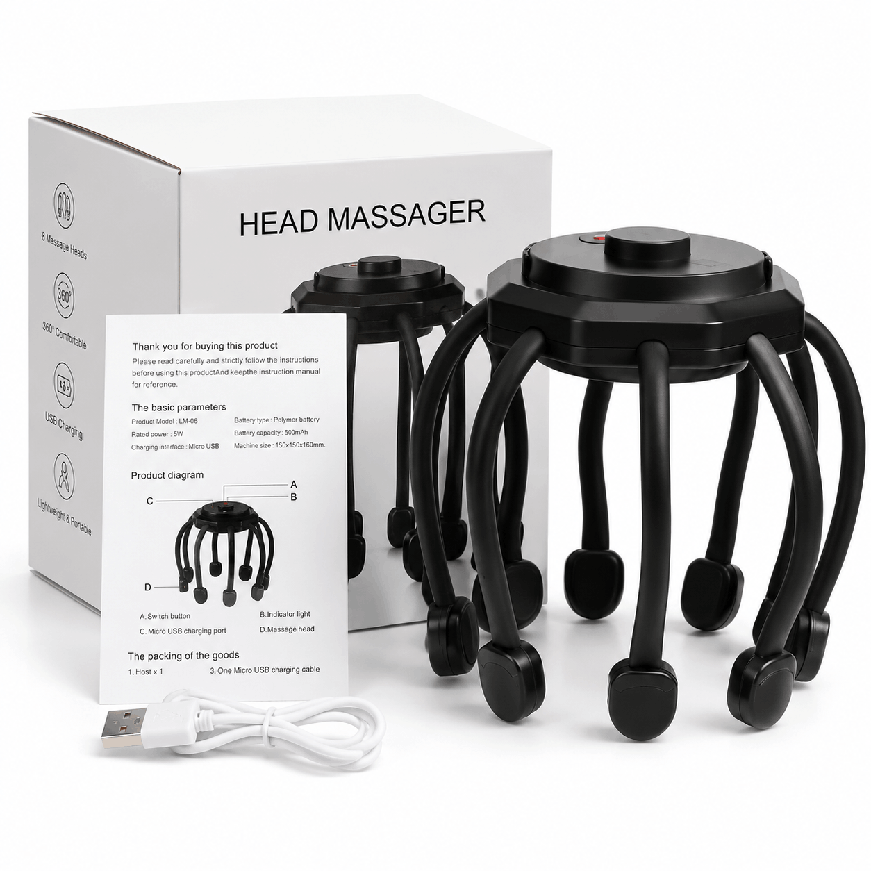 Electric Octopus Head & Scalp Massager - Image 4