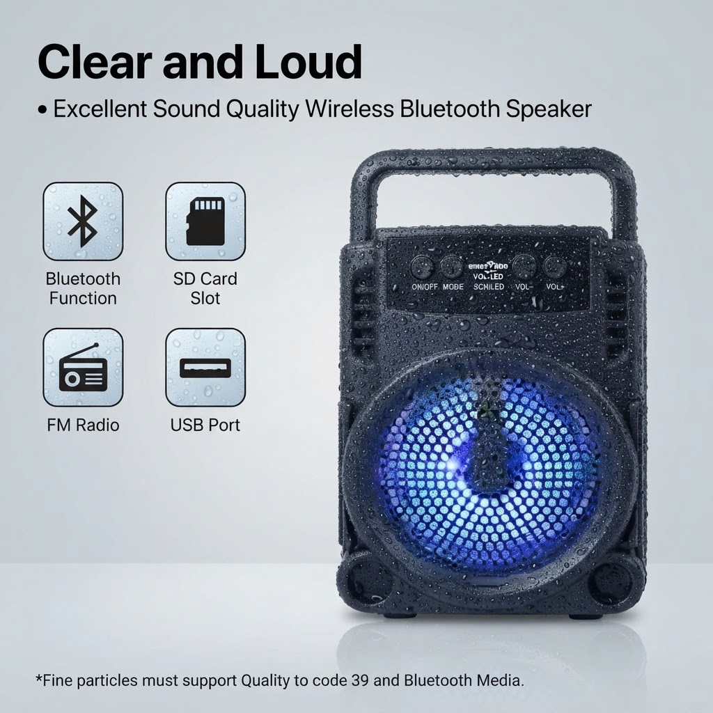 GTS-1345 3-Inch Extra Bass Bluetooth Speaker - Image 3