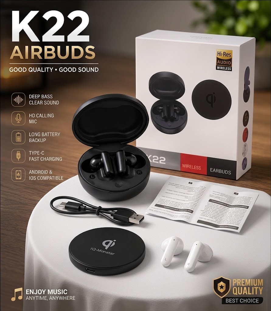 K22 Buds Pro Hi-Res Wireless Earbuds
