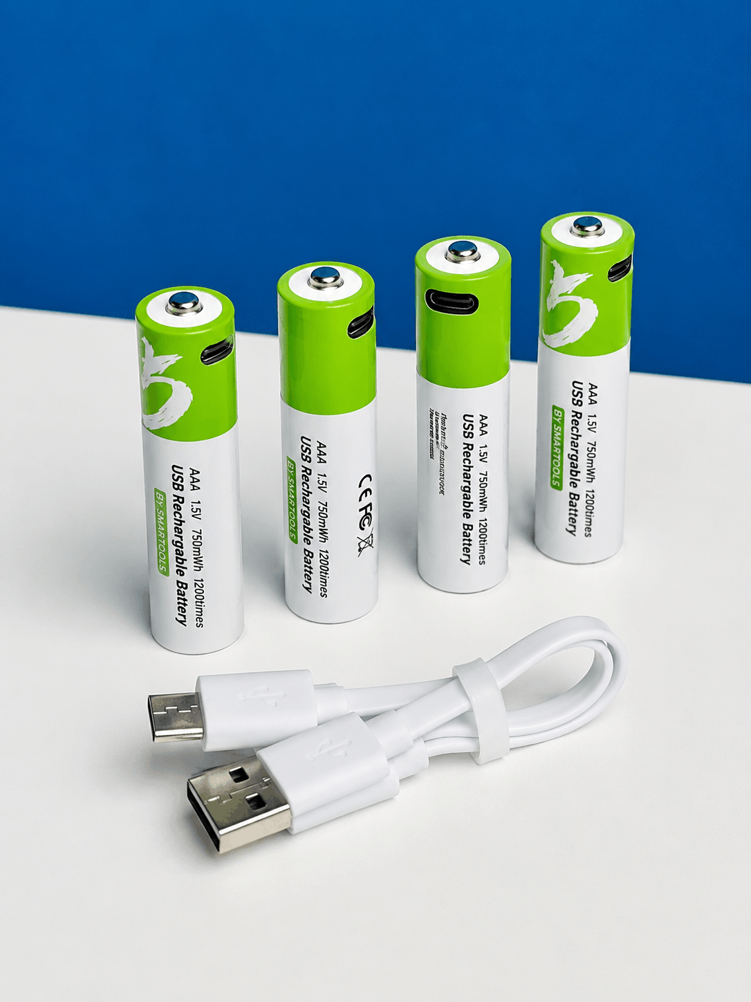 SmarToools RB40 AAA 1.5V 750mWh Rechargeable Battery (4-Piece Set) - Image 2