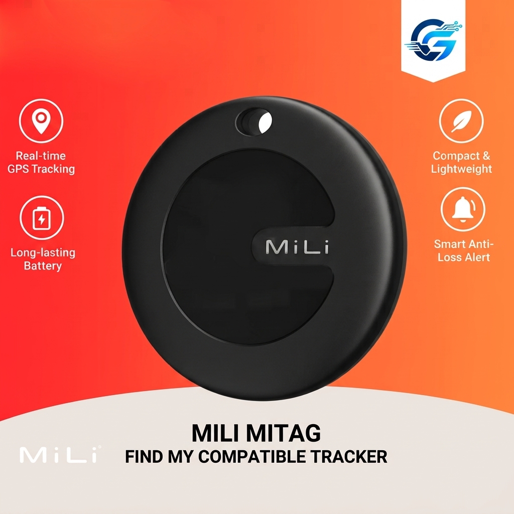 MiLi MiTag Android Location Tracker Device for smart item tracking.