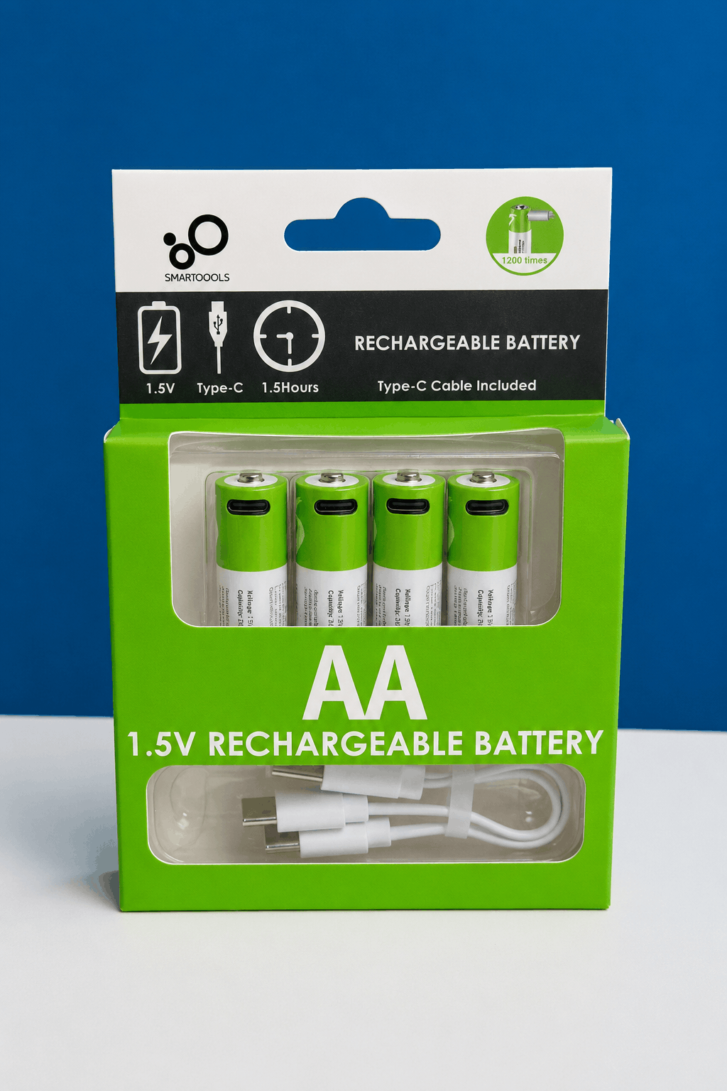 SmarToools RB40 AAA 1.5V 750mWh Rechargeable Battery 4 Pcs Set