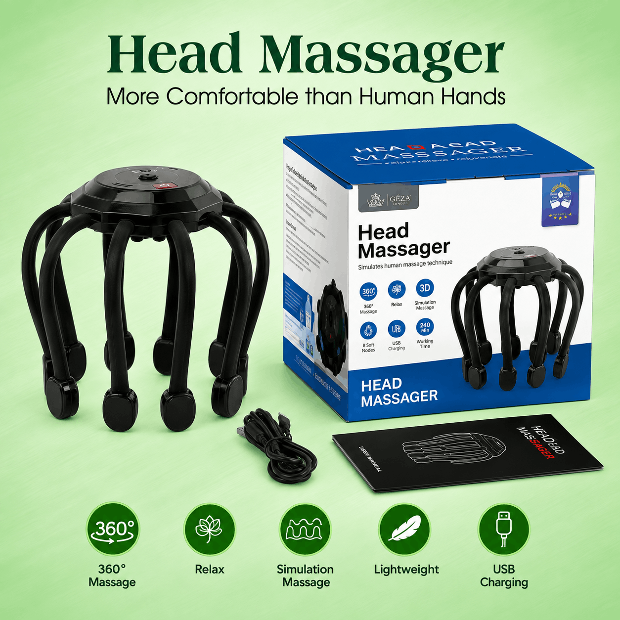 Electric Octopus Head & Scalp Massager