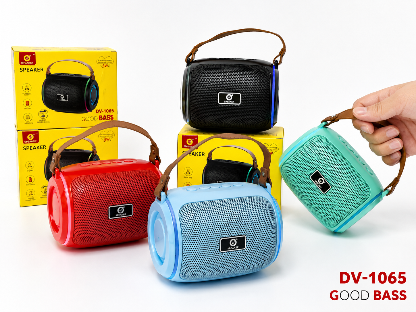 DV-1065 Portable Bluetooth Speaker – RGB Light & Deep Bass - Image 3