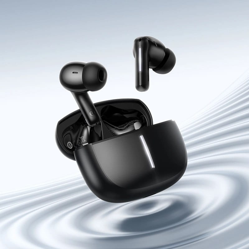 Hoco EQ34 Plus Rima ANC+ENC TWS Earbuds in black and white