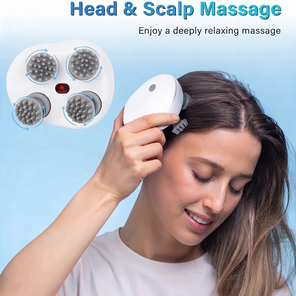 Blueidea Smart Rechargeable Scalp & Head Massager - Image 4