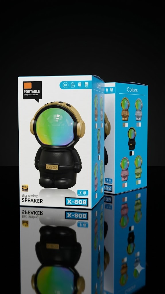 Wrader X808 RGB Portable Bluetooth Speaker - Image 2