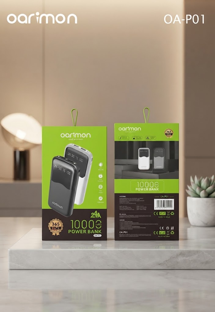 Oarimon OA-P01 10000mAh Portable Power Bank - Image 2