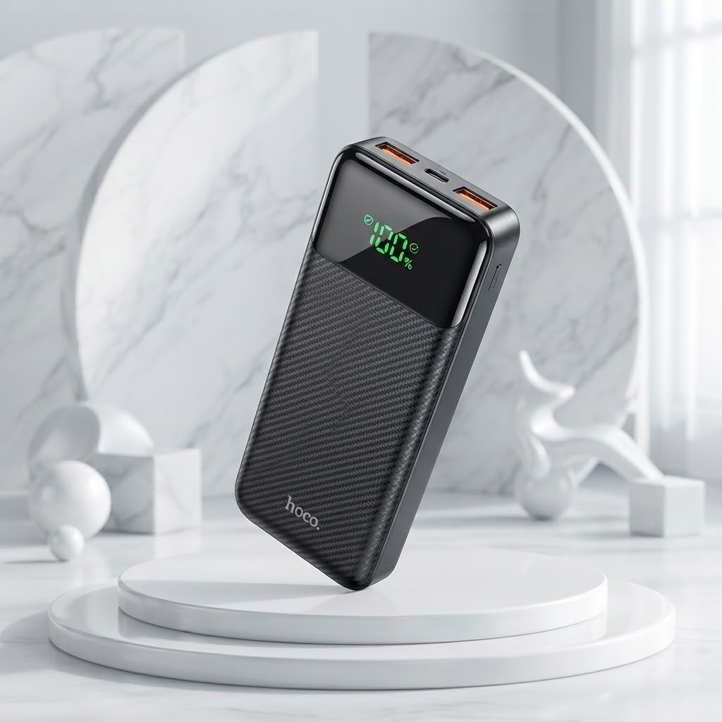 Hoco J121A Fast 20000mAh 22.5W + PD20W Fast Charging Power Bank - Image 3