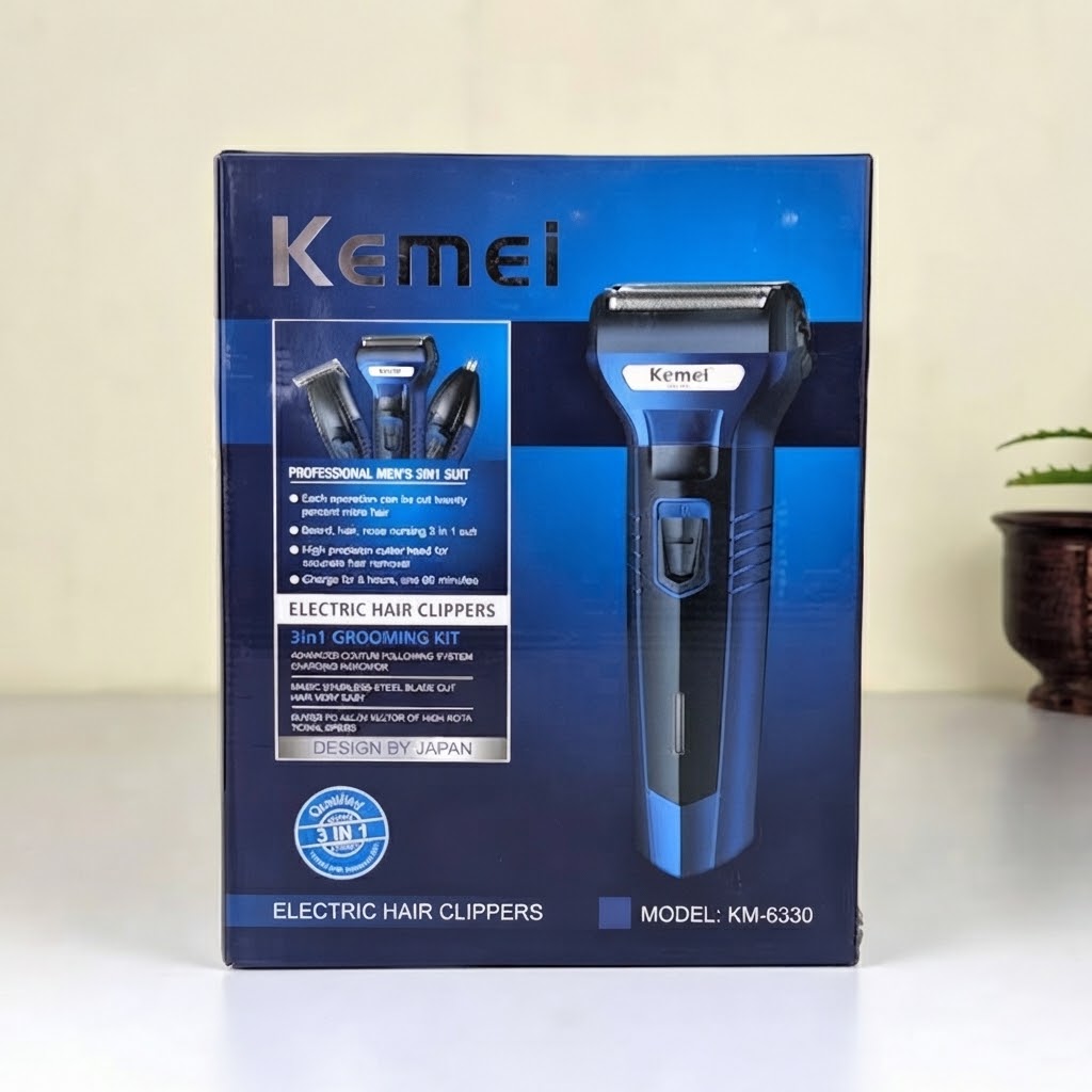 Kemei KM-6330 3-in-1 Hair and Beard Trimmer