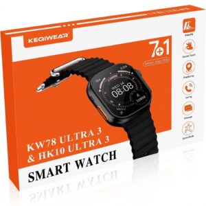 KW78 Ultra 3 Smart Watch with Multiple Straps