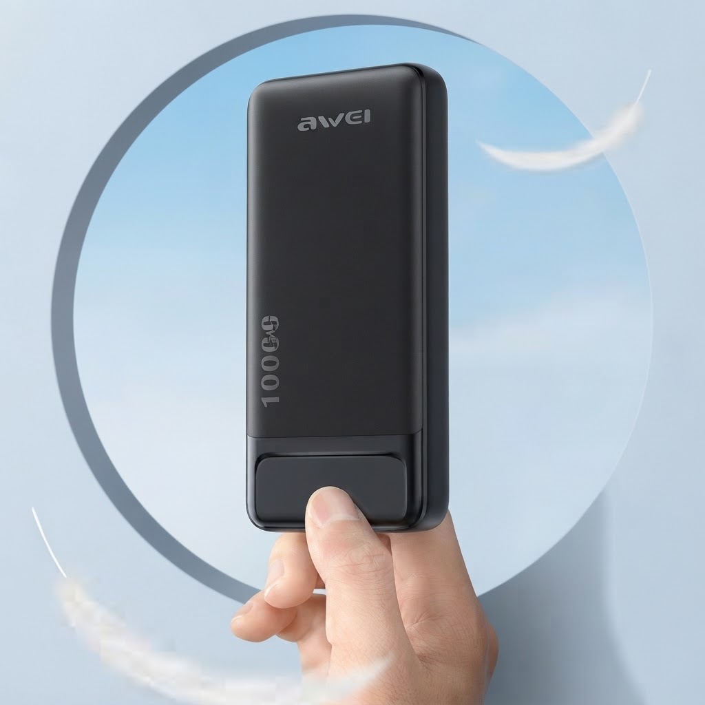 Awei P5K 10000mAh Dual USB Fast Charging Power Bank - Image 4