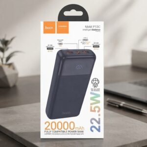 Hoco MOM P13C 20000mAh Fully Compatible Power Bank with Digital Display