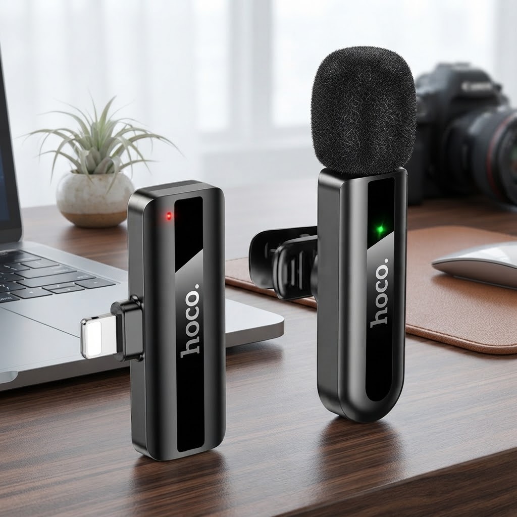 Hoco L20 Fair Wireless Lavalier Microphone - Image 4