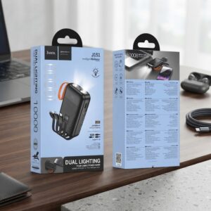 Hoco J151 Spirit 10000mAh 10W Power Bank with 4 Built-in Cables
