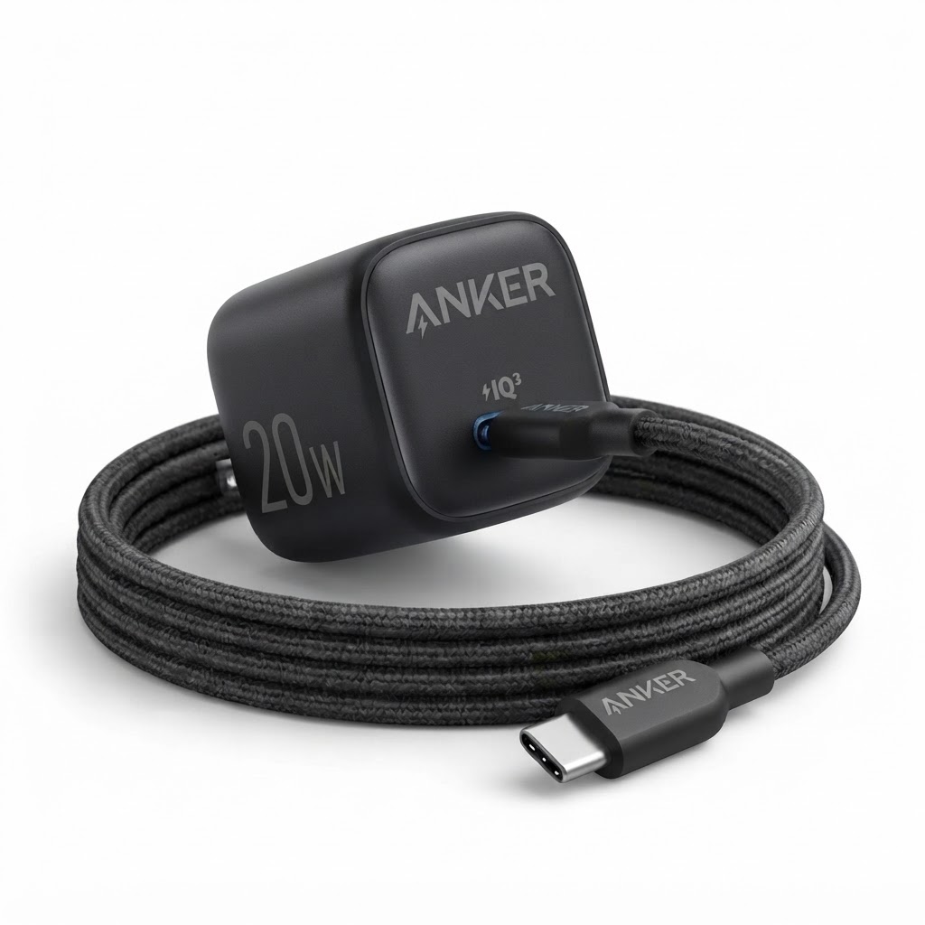 Anker 20W PD Ultra Fast Charging Adapter with USB-C to USB-C Cable - Image 4