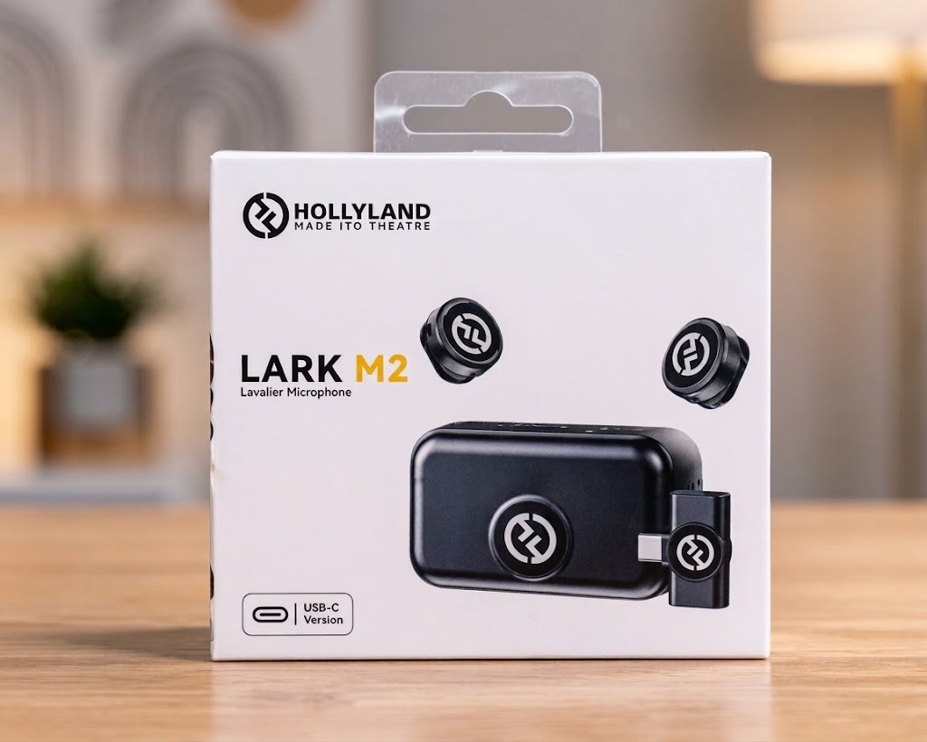 Hollyland LARK M2 Wireless Microphone System with 48kHz 24-bit Hi-Fi Audio