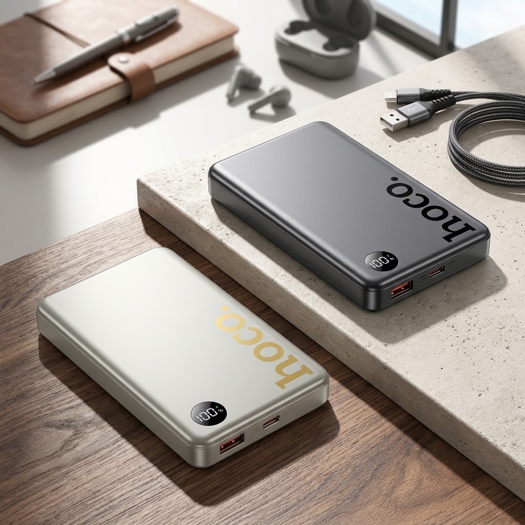 Hoco Q43 Clever 10000mAh 20W Magnetic Wireless Power Bank with Apple Watch Charger & Phone Holder - Image 2