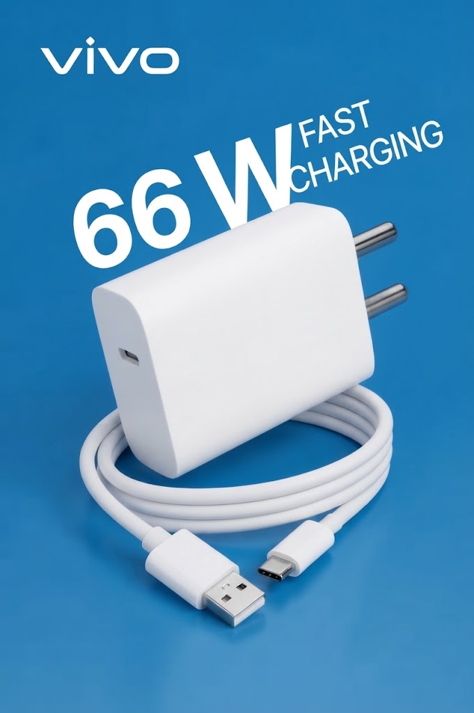 Vivo 66W FlashCharge Fast Charger with Type-C Cable - Image 3
