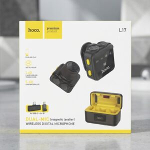 Hoco L17 Dual-Mic Magnetic Wireless Lavalier Microphone iP Type-C