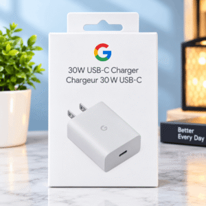 Google 30W USB-C Fast Charger with USB-C to USB-C Cable for Pixel and USB-C Devices