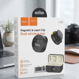 Hoco L22 Bright 2-in-1 Wireless Lavalier Microphone Type-C Lightning