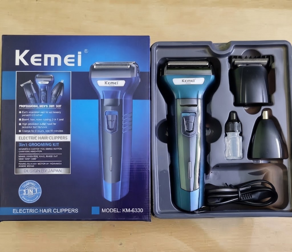 Kemei KM-6330 3-in-1 Hair & Beard Grooming Trimmer - Image 2