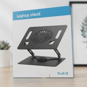 EYUVAA YL-910 360° Rotating Laptop Stand with RGB Cooling Fan