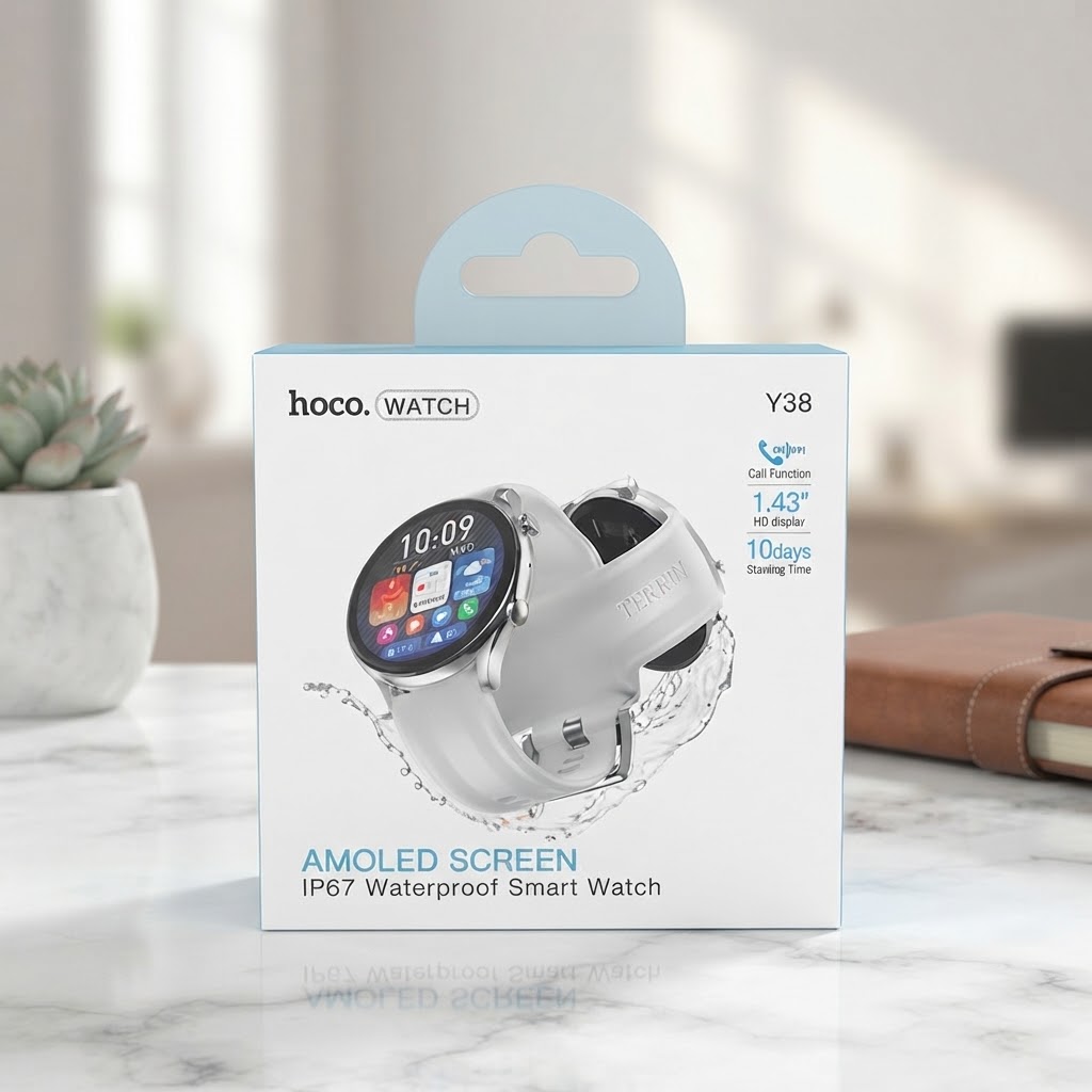 Hoco Y38 AMOLED Smart Watch with Bluetooth Calling