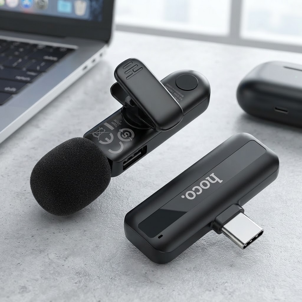 Hoco L20 Fair Wireless Lavalier Microphone - Image 2