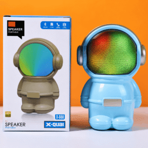 Wrader X808 Portable Bluetooth Speaker with RGB Light and Astronaut Design