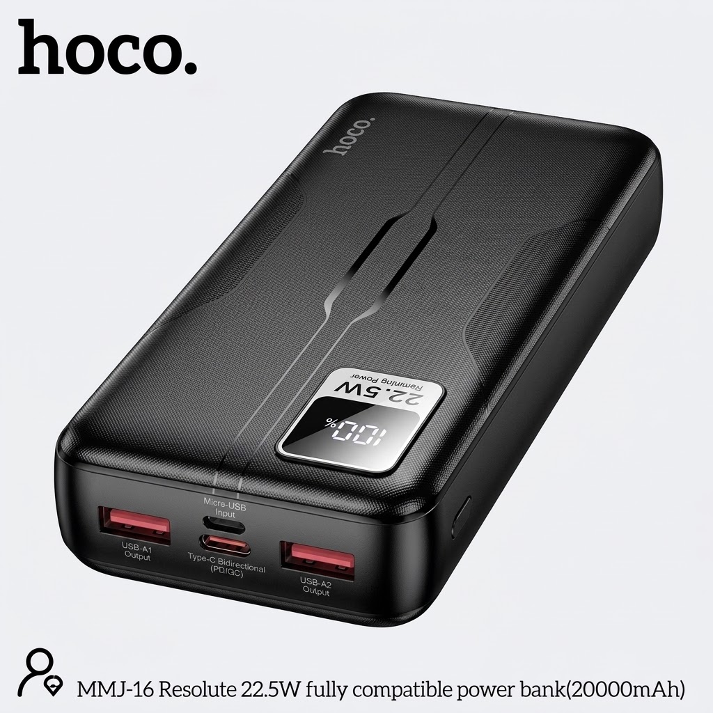 Hoco MMJ16 20000mAh Fast Charging Power Bank – 22.5W - Image 2