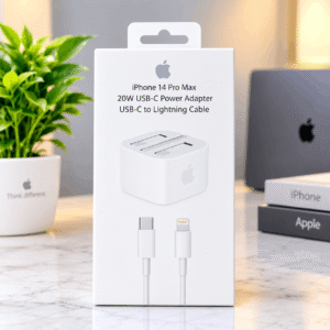 iPhone 14 Pro Max 20W USB-C Fast Charger with USB-C to Lightning Cable
